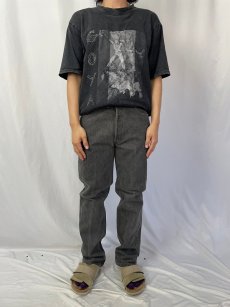 画像2: 90's Levi's 501 USA製 ブラックデニムパンツ W33 (2)