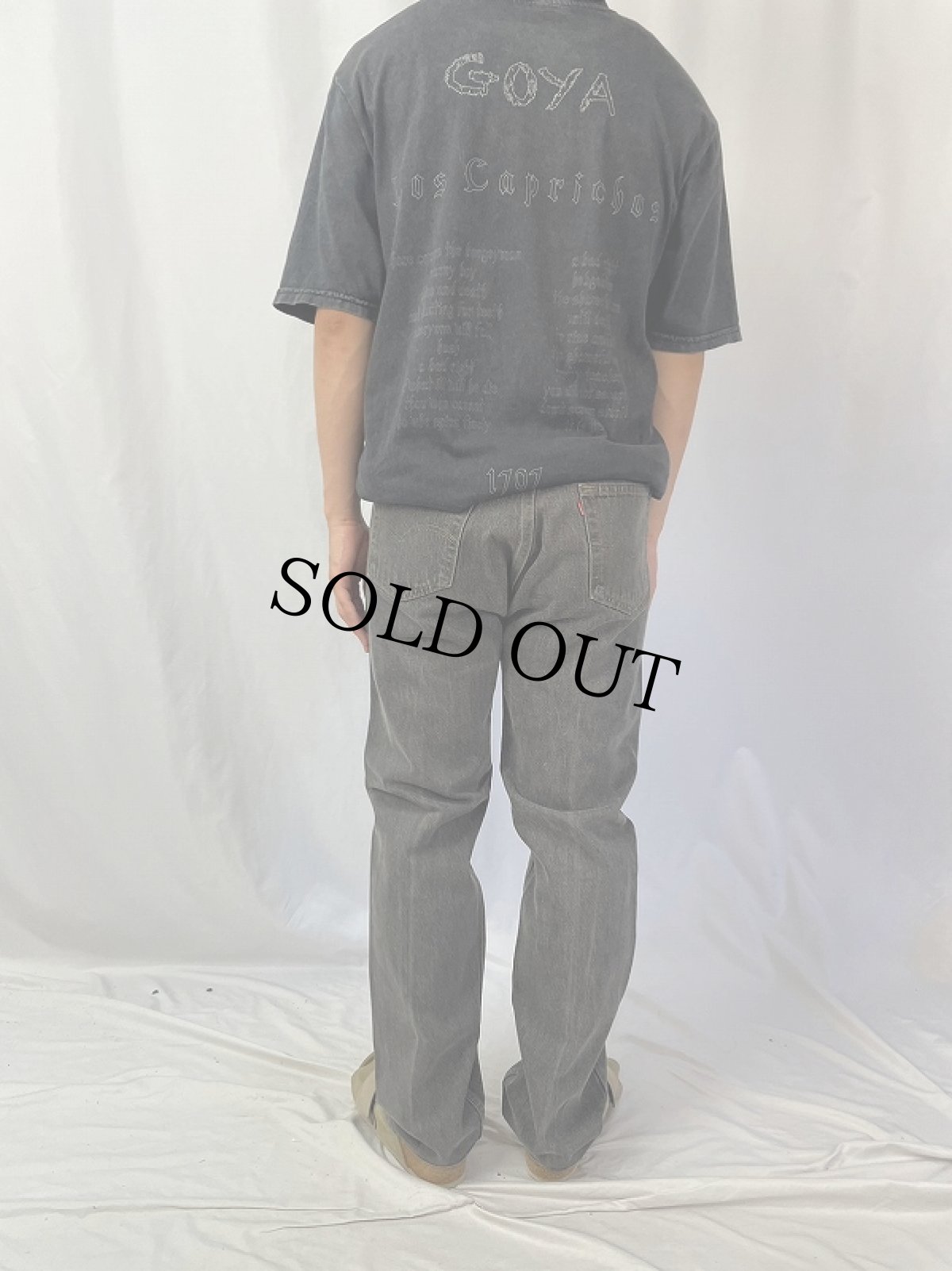 画像4: 90's Levi's 501 USA製 ブラックデニムパンツ W33 (4)