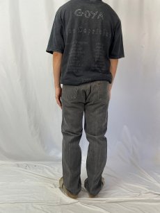 画像4: 90's Levi's 501 USA製 ブラックデニムパンツ W33 (4)