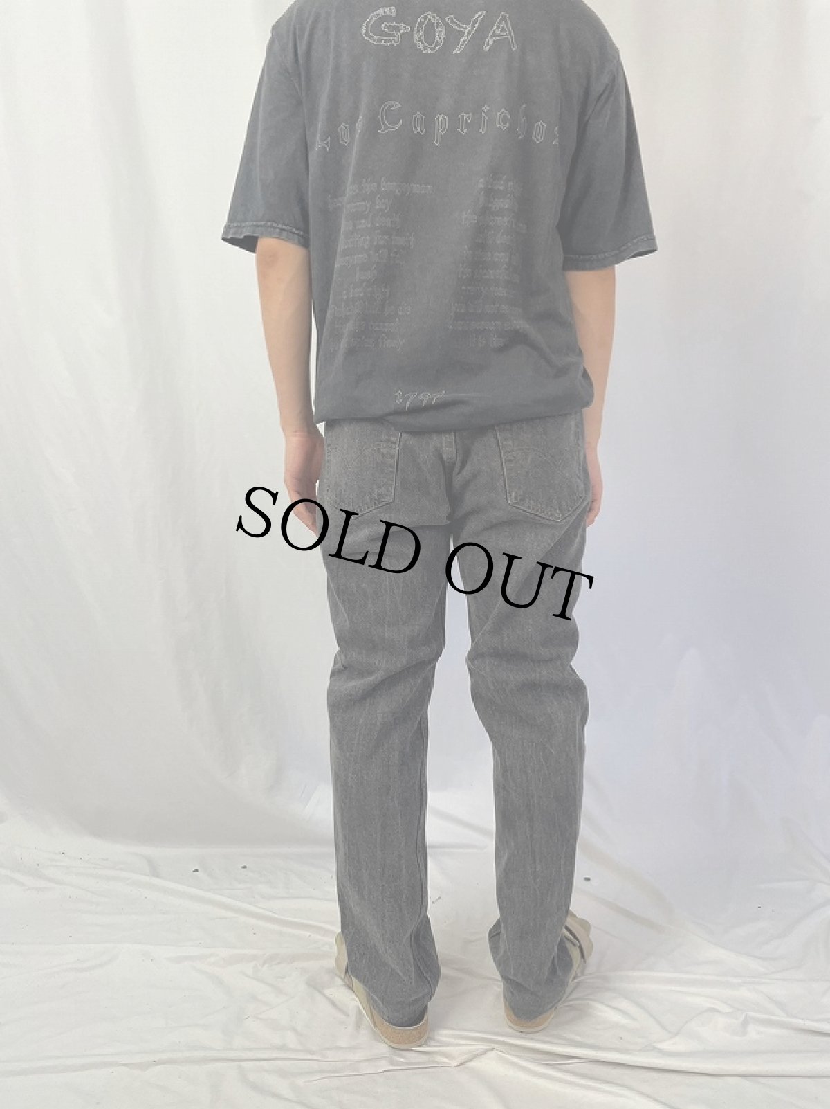 画像4: 90's Levi's 501 USA製 ブラックデニムパンツ W33 (4)