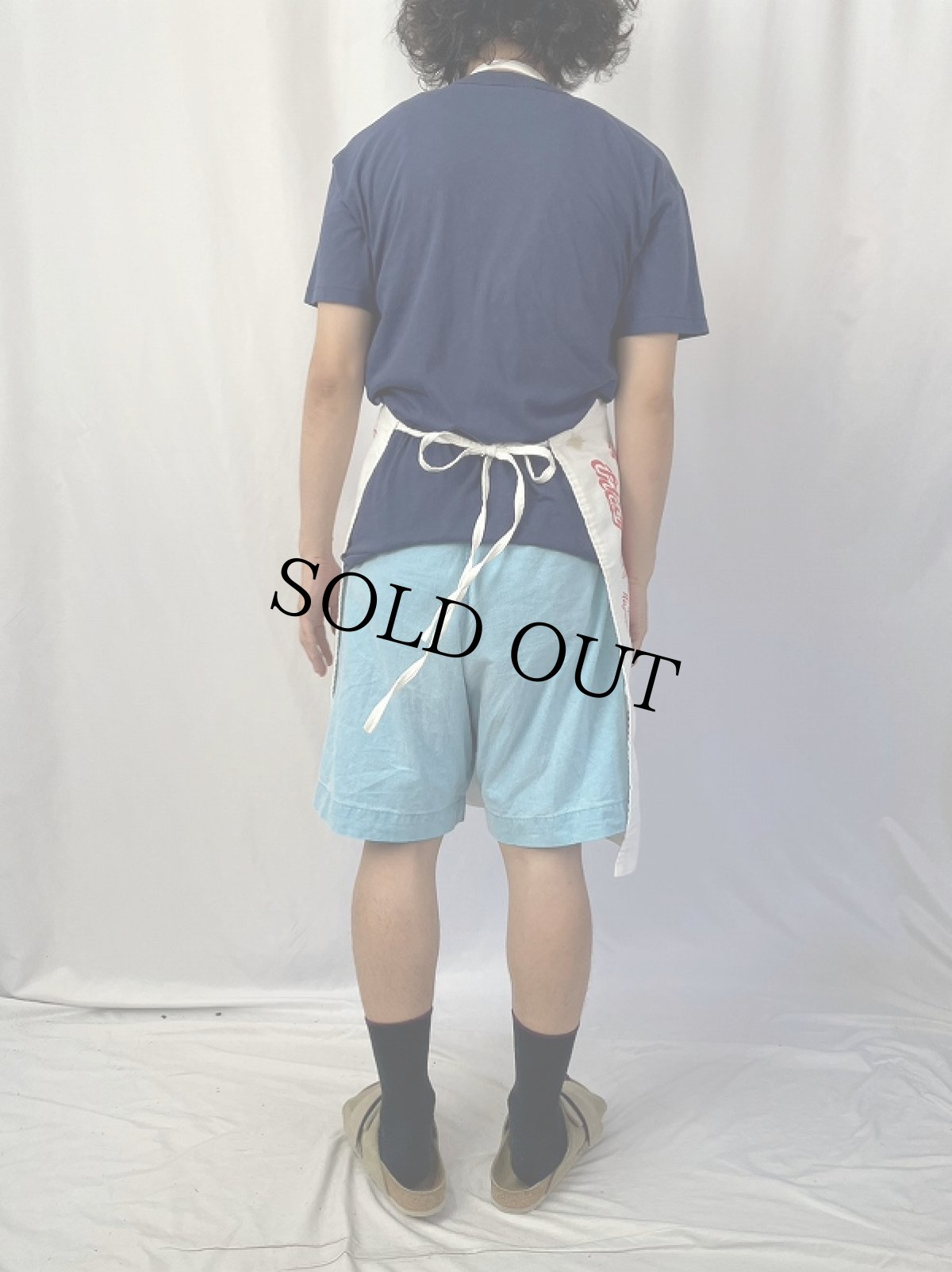 画像4: 80's Coca-Cola ロゴプリント エプロン (4)