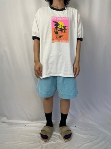 画像2: "BREW THRU FOREVER" イラストプリントリンガーTシャツ XL (2)