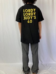 画像5: 90's USA製 "LORDY LORDY JUDY'S 40" パロディプリントTシャツ BLACK XL (5)
