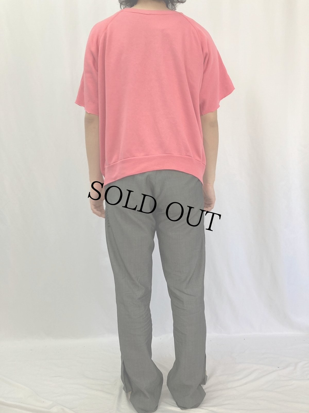 画像4: 60's カットオフ 無地ラグラン半袖スウェット (4)