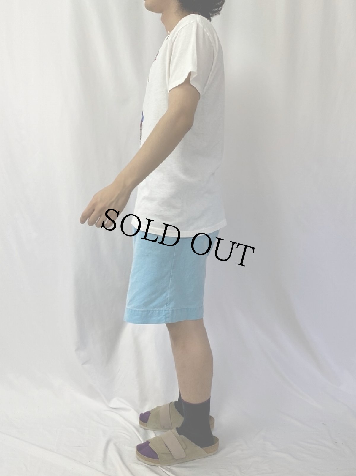 画像3: 70〜80's ブート USA製 MICKEY MOUSE キャラクタープリントTシャツ L (3)