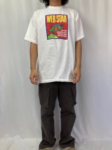 画像2: 90's "WEB-STAR by StarMine" テクノロジー企業イラストプリントTシャツ XL (2)