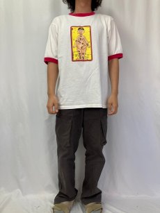 画像2: 2000's Hasbro USA製 "OPERATION" 玩具プリントリンガーTシャツ L (2)