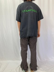 画像5: TITANFALL シューティングゲームプリントTシャツ BLACK (5)