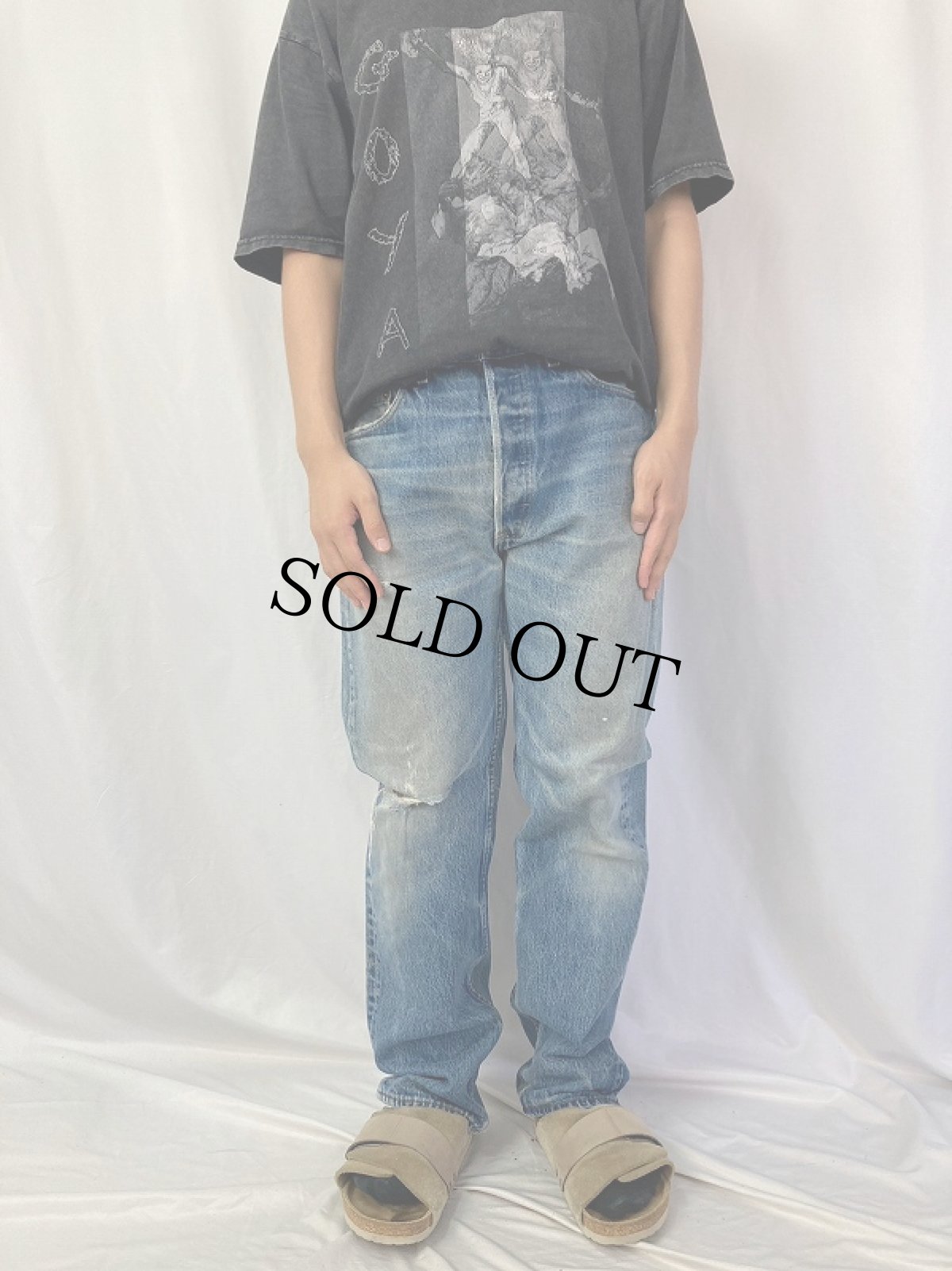 画像2: 90's Levi's 501 USA製 デニムパンツ W33 (2)