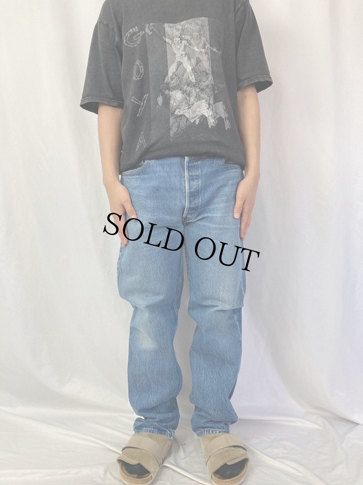 画像2: 90's〜 Levi's 501 USA製 デニムパンツ W34 (2)