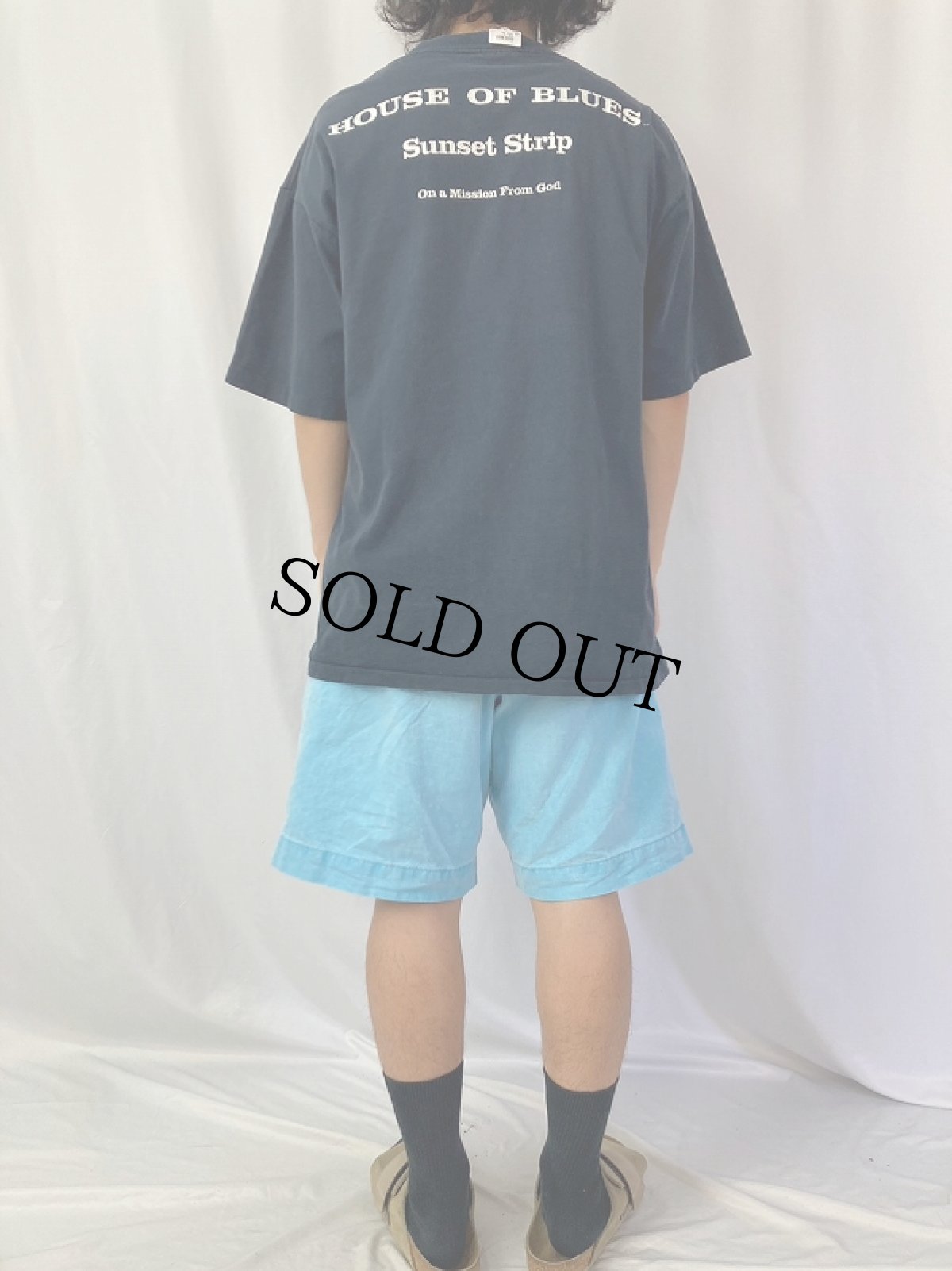 画像5: 90's THE BLUES BROTHERS "HOUSE OF BLUES Sunset Strip" ブルースバンドプリントTシャツ BLACK XL (5)