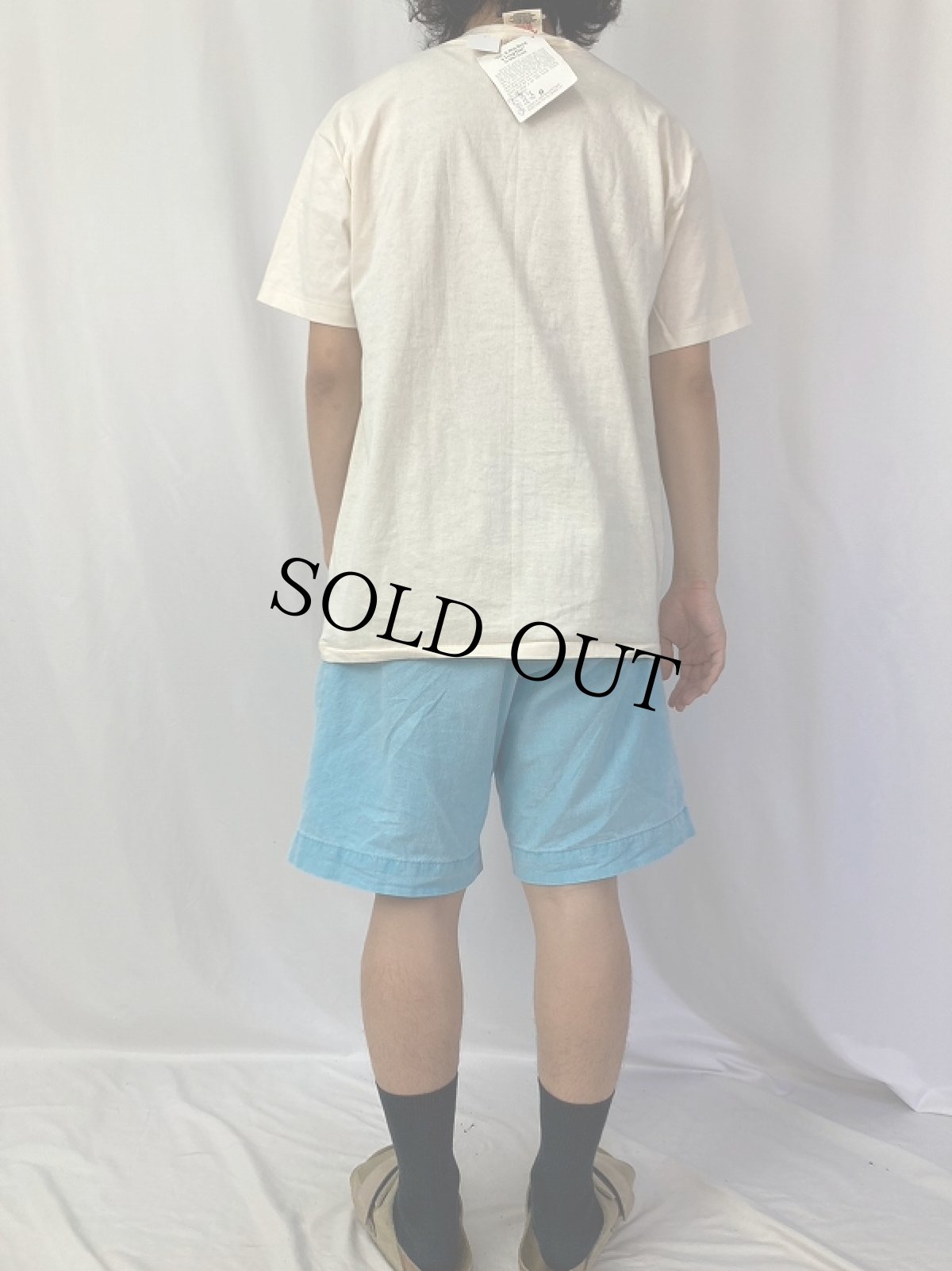 画像4: 90's Mike Scovel USA製 グリーティングカードイラストプリントTシャツ DEADSTOCK L (4)