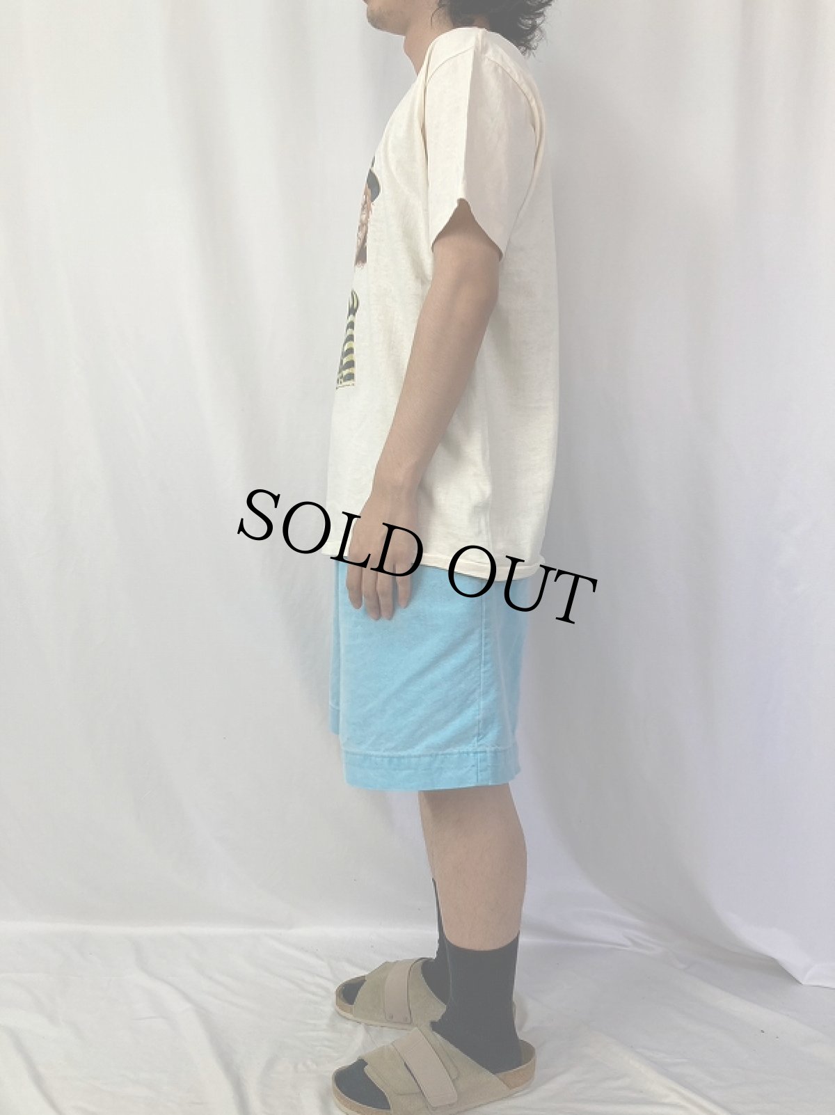 画像3: 90's Mike Scovel USA製 グリーティングカードイラストプリントTシャツ DEADSTOCK L (3)