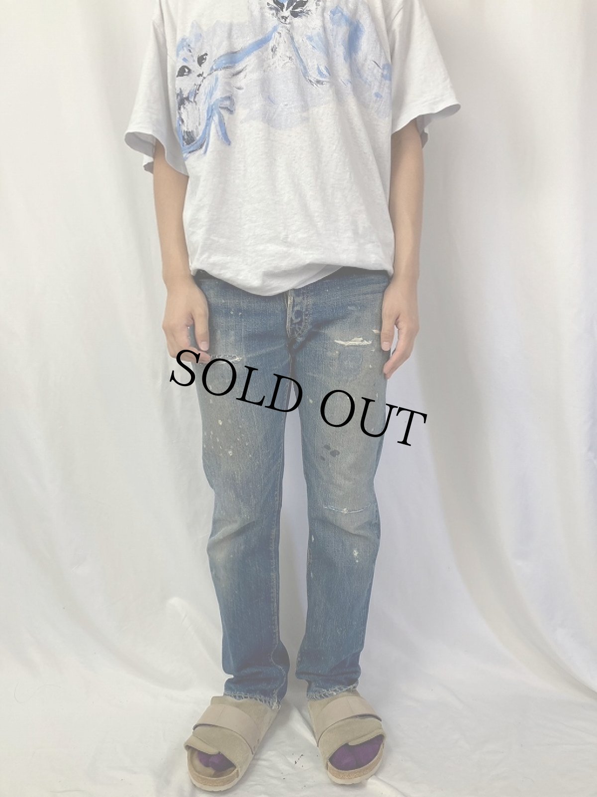 画像2: 60's LEVI'S 501 BIG E デニムパンツ W32 (2)