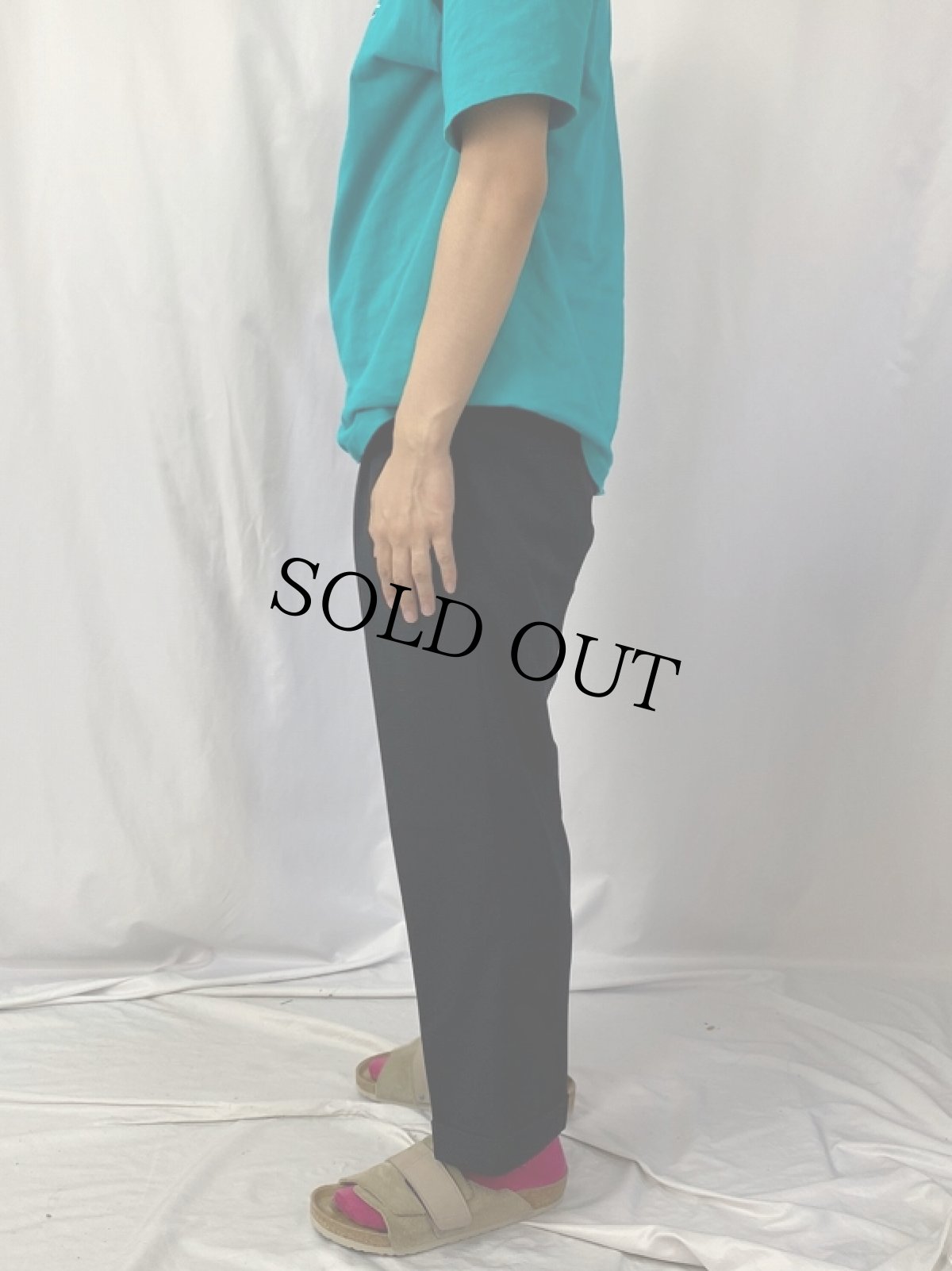 画像3: 50〜60's JAPAN製 "兒玉毛織" 1タックウールスラックス BLACK W32 (3)