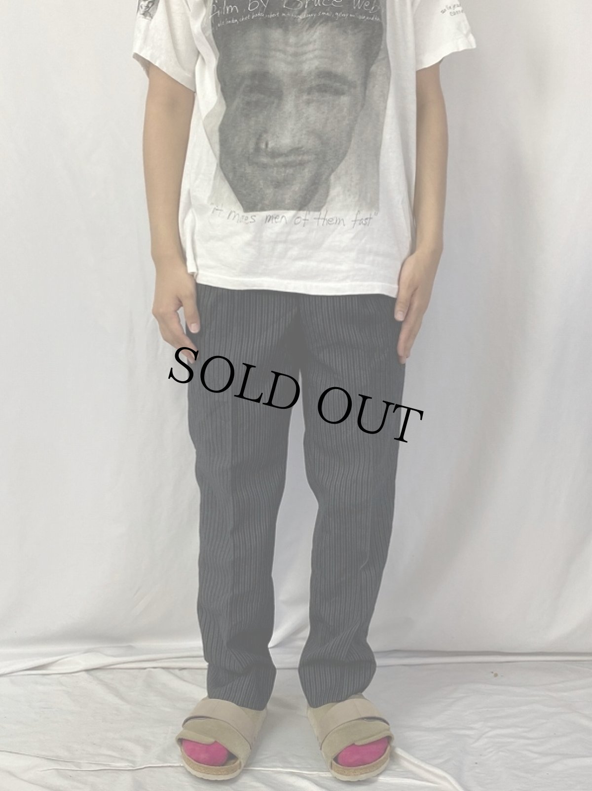 画像2: 50〜60's JAPAN製 "高銀毛織" 織柄 2タックウールスラックス W32 (2)