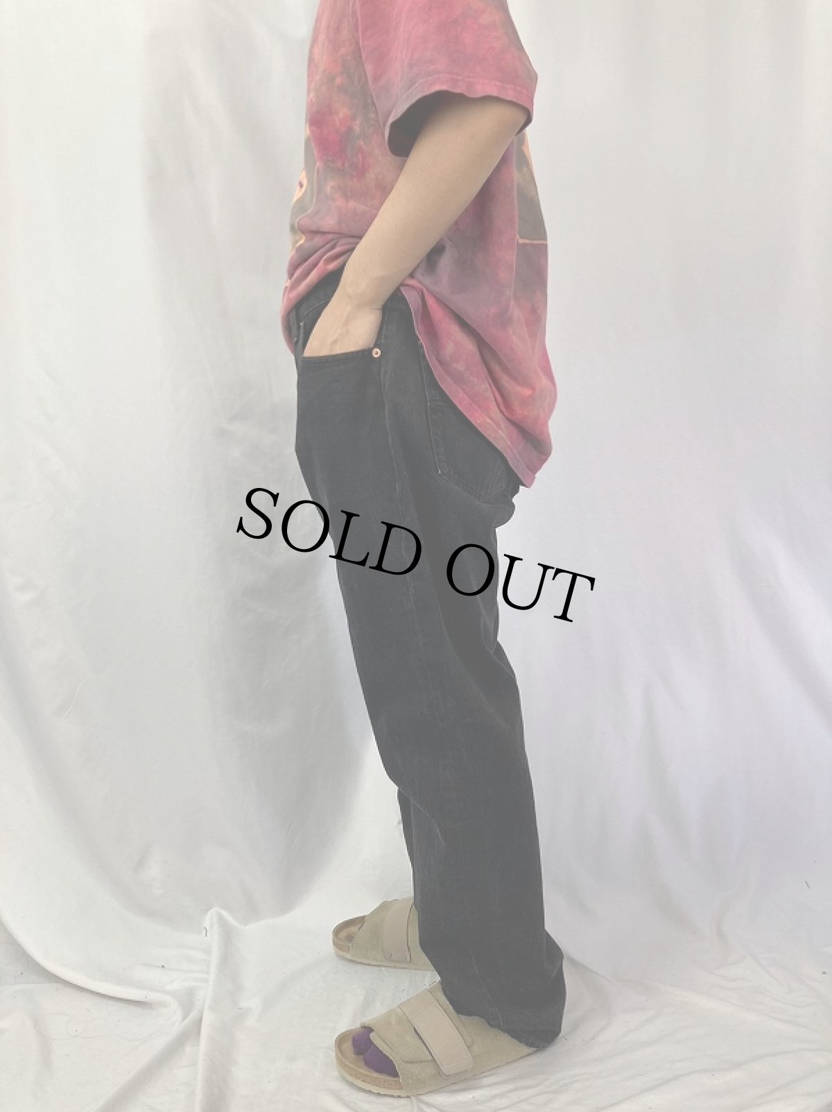 画像3: 90's Levi's 501 USA製 サルファブラック デニムパンツ W38 (3)