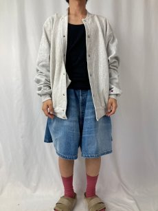 画像2: 90's Champion REVESE WEAVE スナップボタンカーディガン L (2)