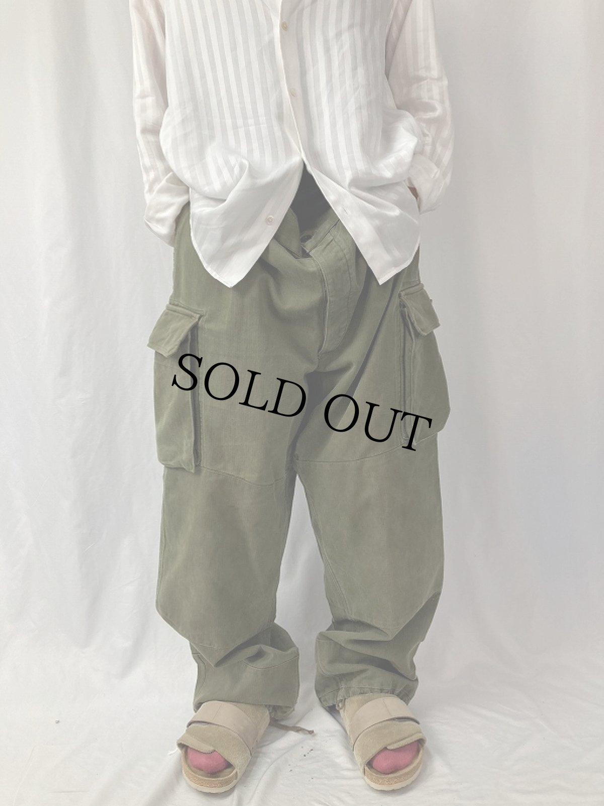 画像2: 50〜60’s West Germany Military “Bundeswehr” M-47 カーゴパンツ W40 (2)