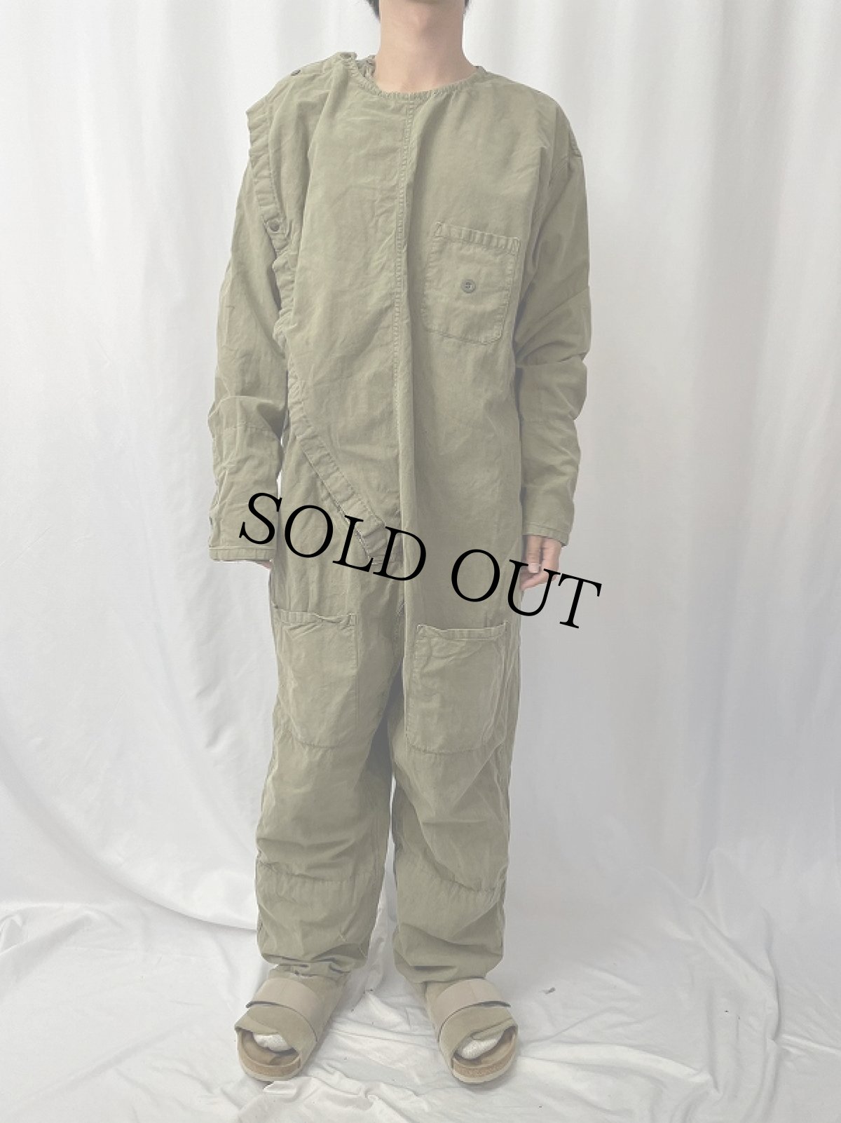 画像2: 〜60's FRENCH ARMY NBC ケミカルプロテクションカバーオール (2)