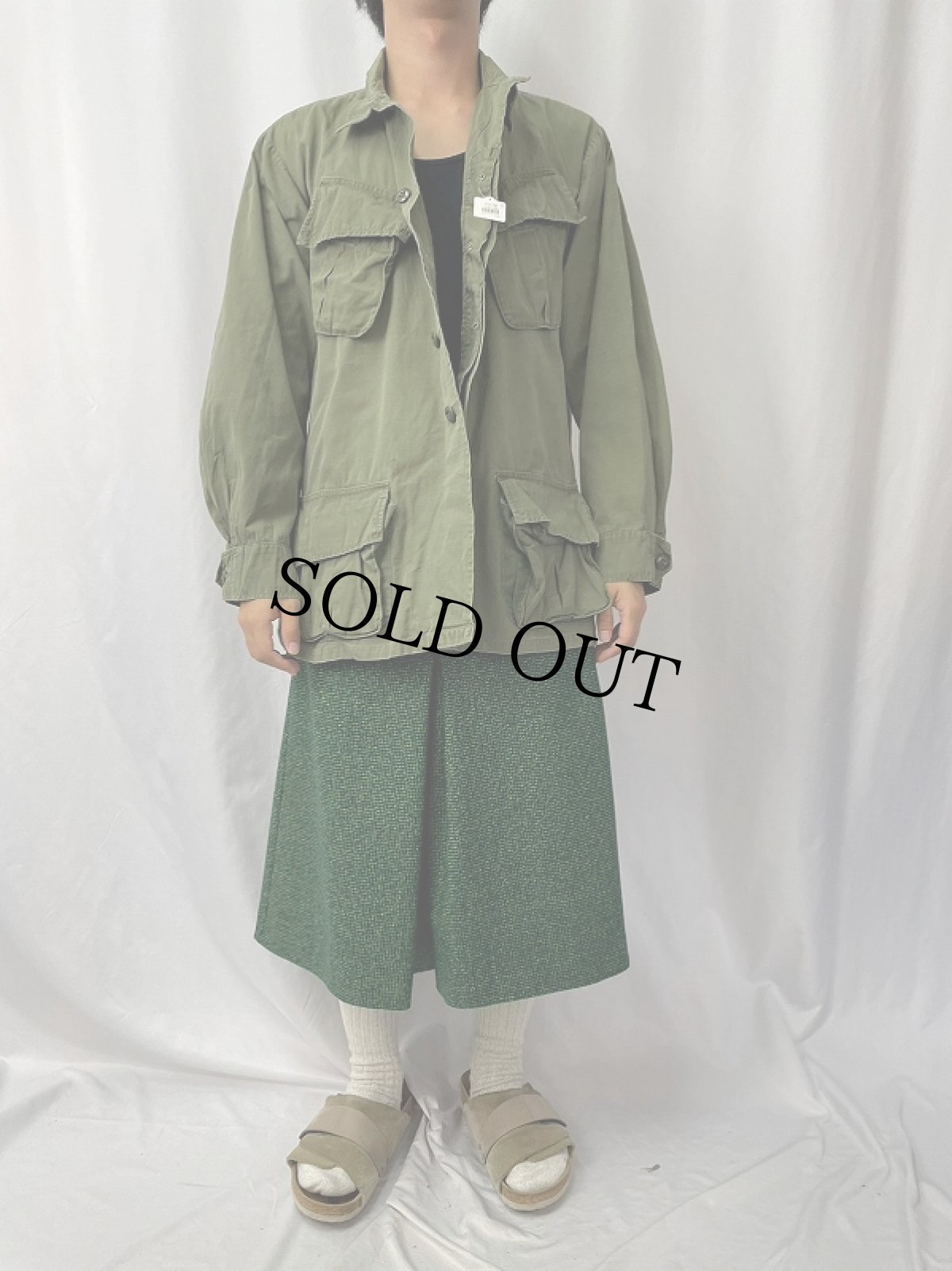 画像2: 60's U.S.ARMY ジャングルファティーグジャケット 5th MEDIUM REGULAR (2)