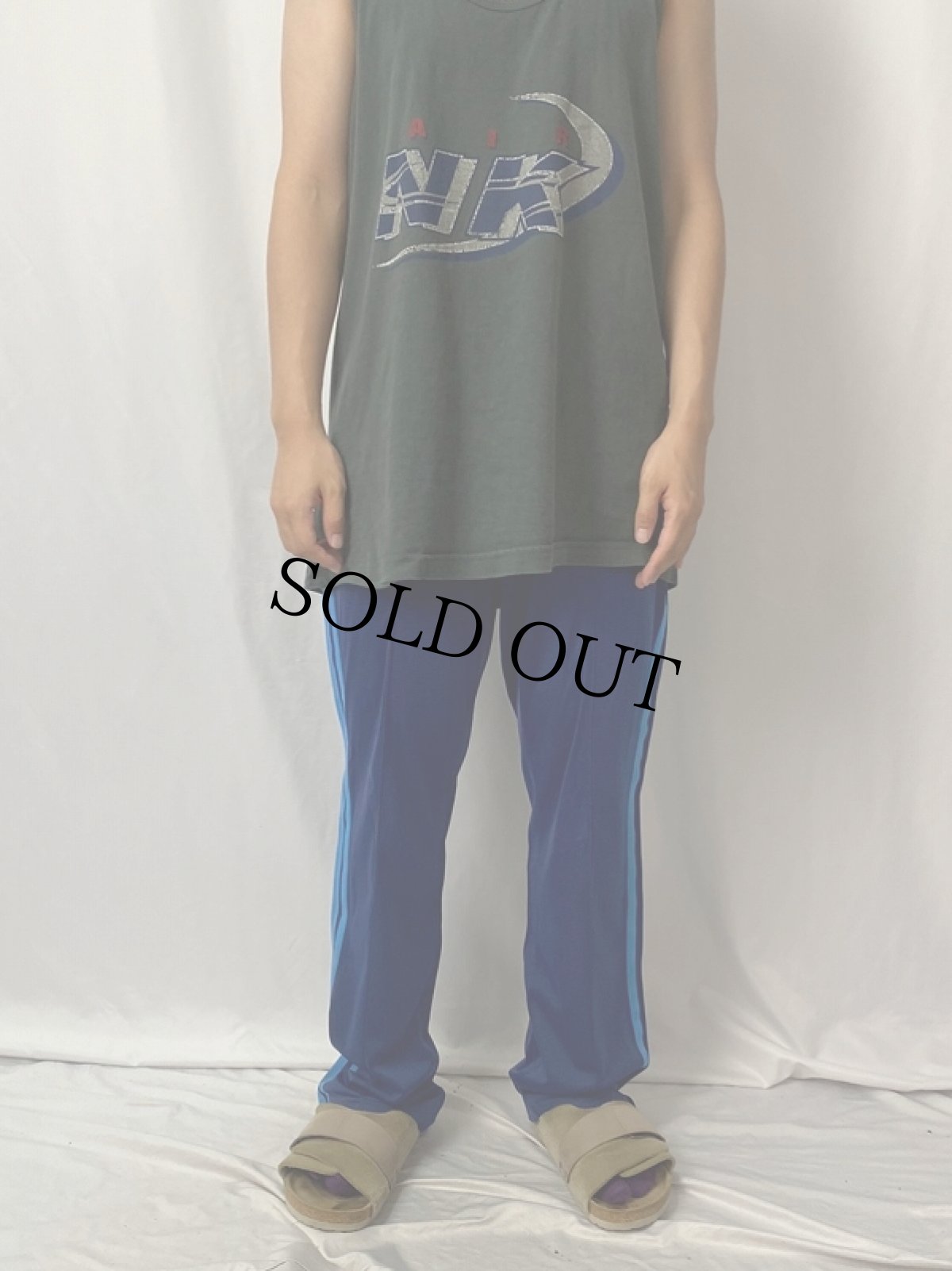 画像2: 70〜80's サイドライン トラックパンツ W-49 (2)