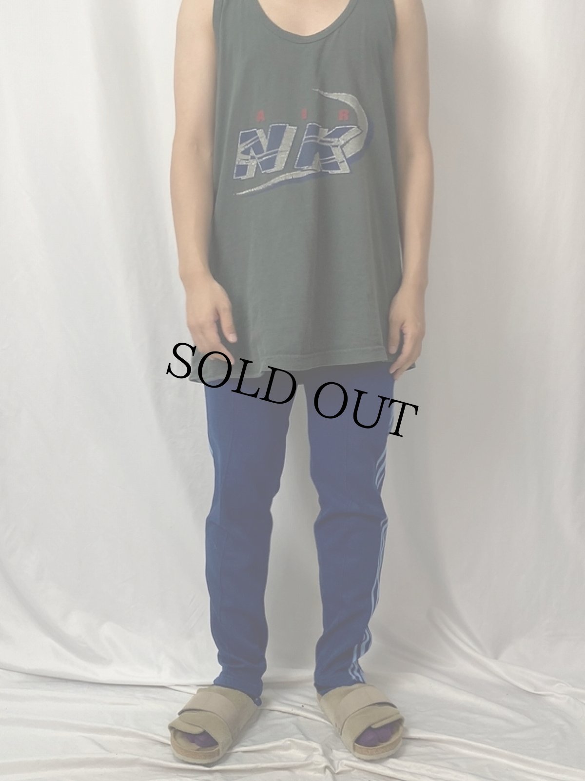 画像2: 70〜80's サイドライン トラックパンツ W-42 (2)