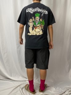 画像5: SMOOKIN' TEES ガンジャプリントTシャツ BLACK L (5)