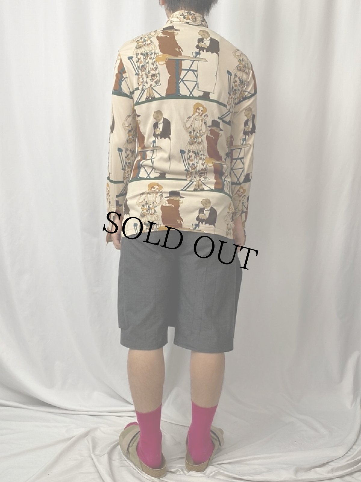 画像4: 70's Chemise Et Cie オールオーバーパターン 総柄シャツ (4)