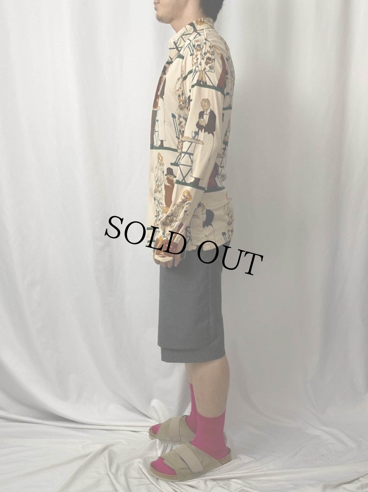 画像3: 70's Chemise Et Cie オールオーバーパターン 総柄シャツ (3)