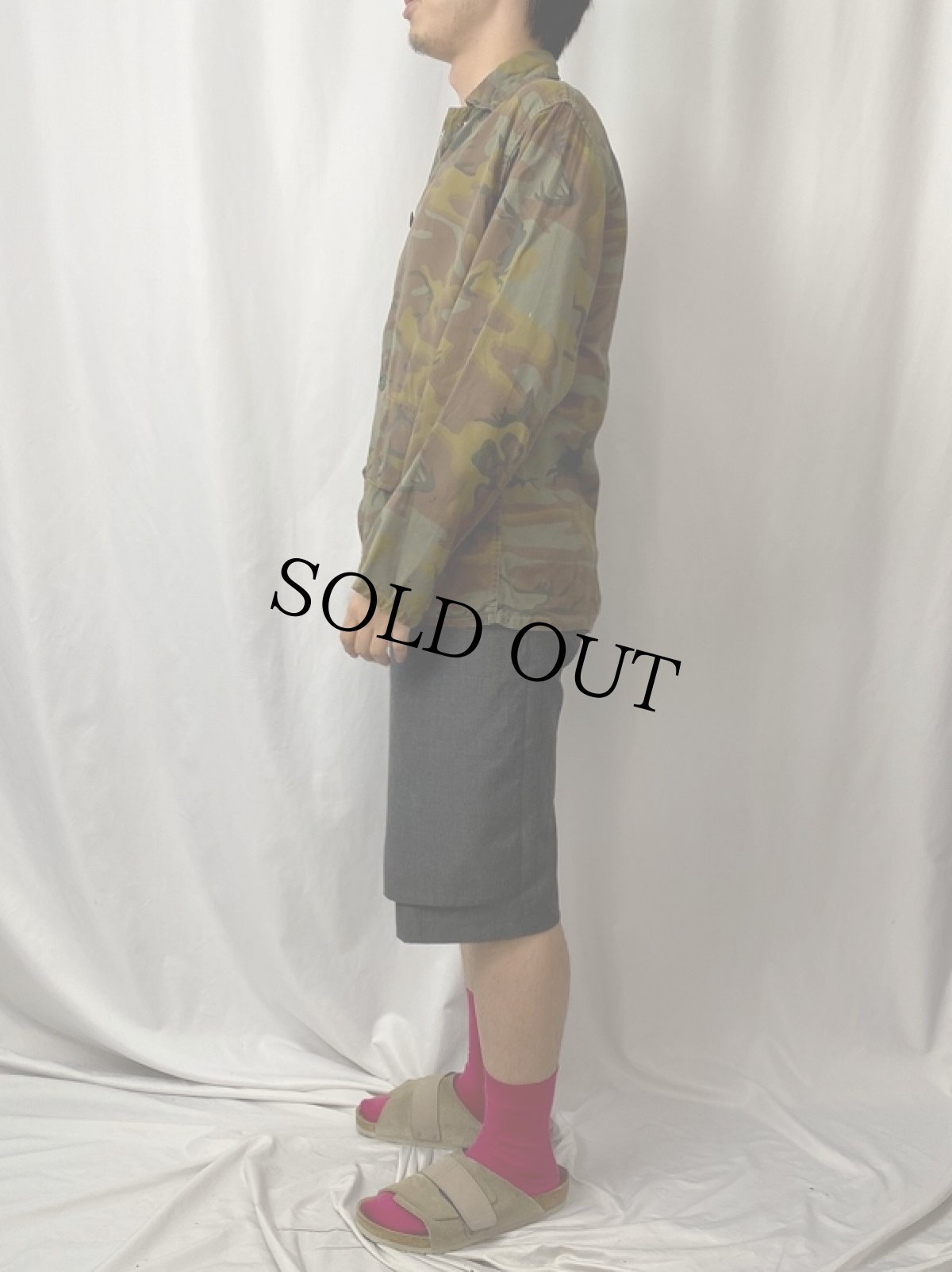 画像3: 60〜70's カモ柄 ハンティングジャケット M (3)