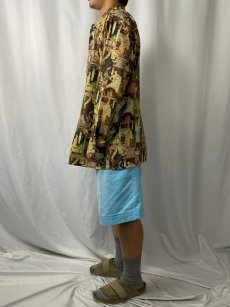 画像3: 70's "ARROW COLLARS & SHIRTS FOR DRESS" 総柄ポリシャツ (3)