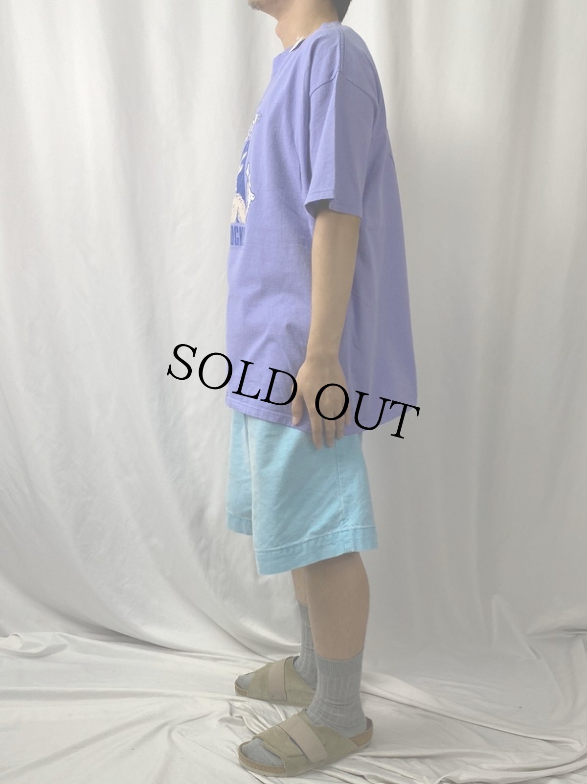 画像4: 2000's CARLO 2001 "OBEY THE ROCK" ゴリライラストプリントTシャツ XL (4)