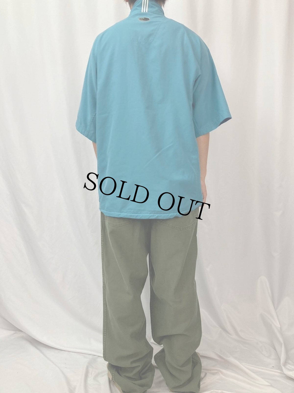 画像4: adidas ポリエステル ハーフジッププルオーバーシャツ M (4)