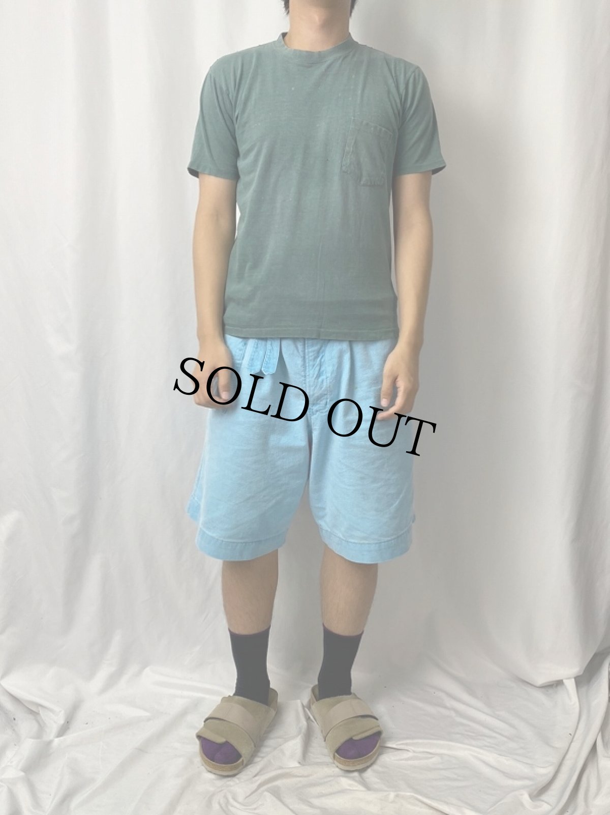 画像2: 70's〜 Gordie SURF BOARDS サーフブランドプリント ポケットTシャツ M (2)