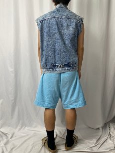 画像4: 80's Levi's 70701 JAPAN製 1st BIGE カットオフデニムジャケット 40 (4)