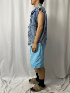 画像3: 80's Levi's 70701 JAPAN製 1st BIGE カットオフデニムジャケット 40 (3)