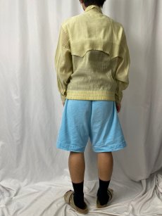 画像4: 70's〜 BLABELL ポリエステル×リネン スイングトップ M (4)