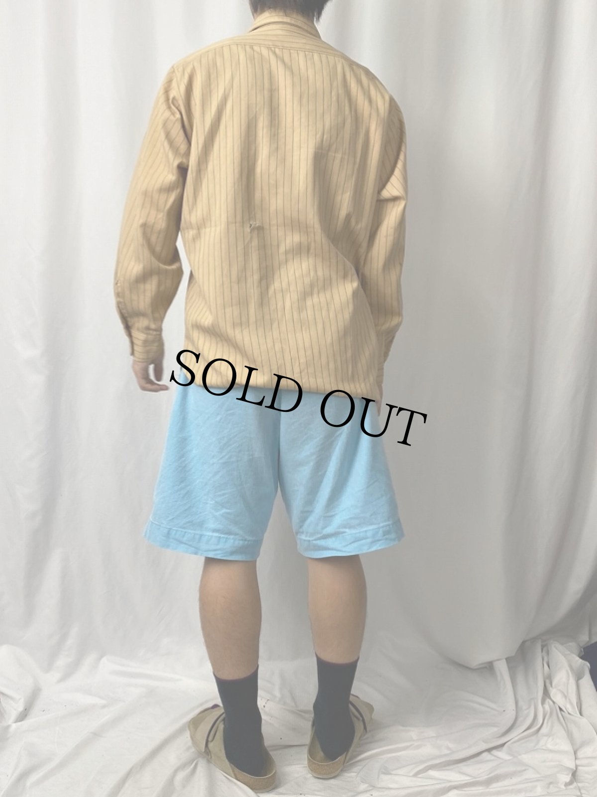 画像4: 60's Duro Prest by Unitog "Coca Cola" ワッペン付き ストライプ柄ワークシャツ (4)