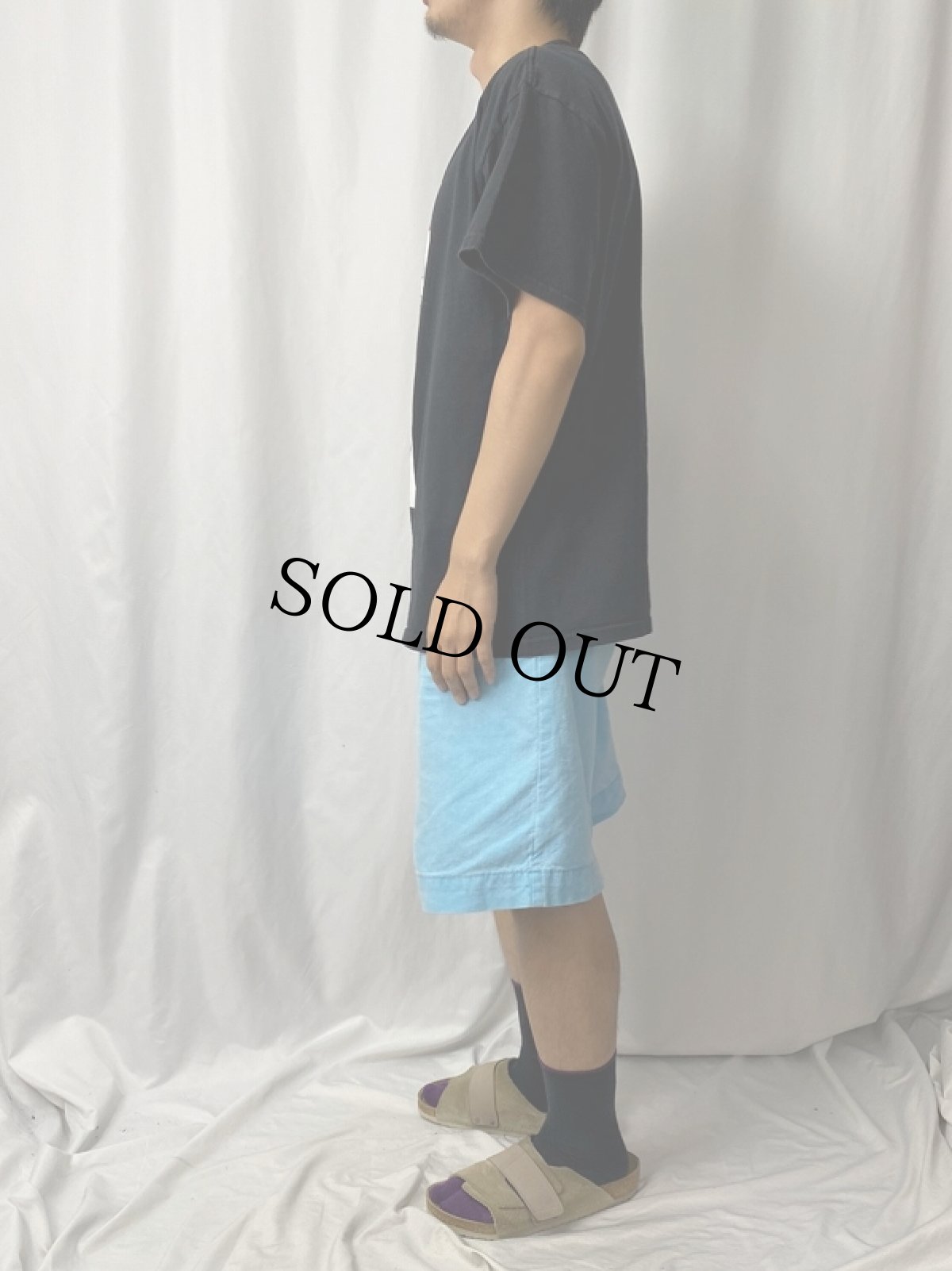 画像3: 2000's THE SIMPSONS "CRUMBFACE" 映画パロディ キャラクタープリントTシャツ BLACK L (3)