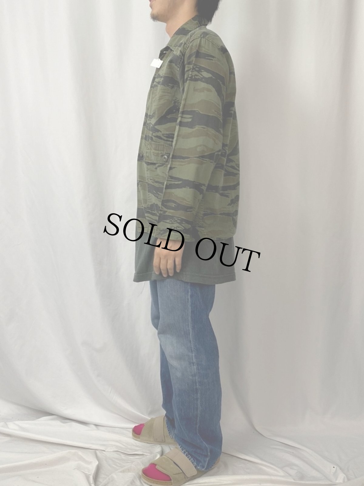 画像3: タイガーストライプカモ柄ジャケット (3)