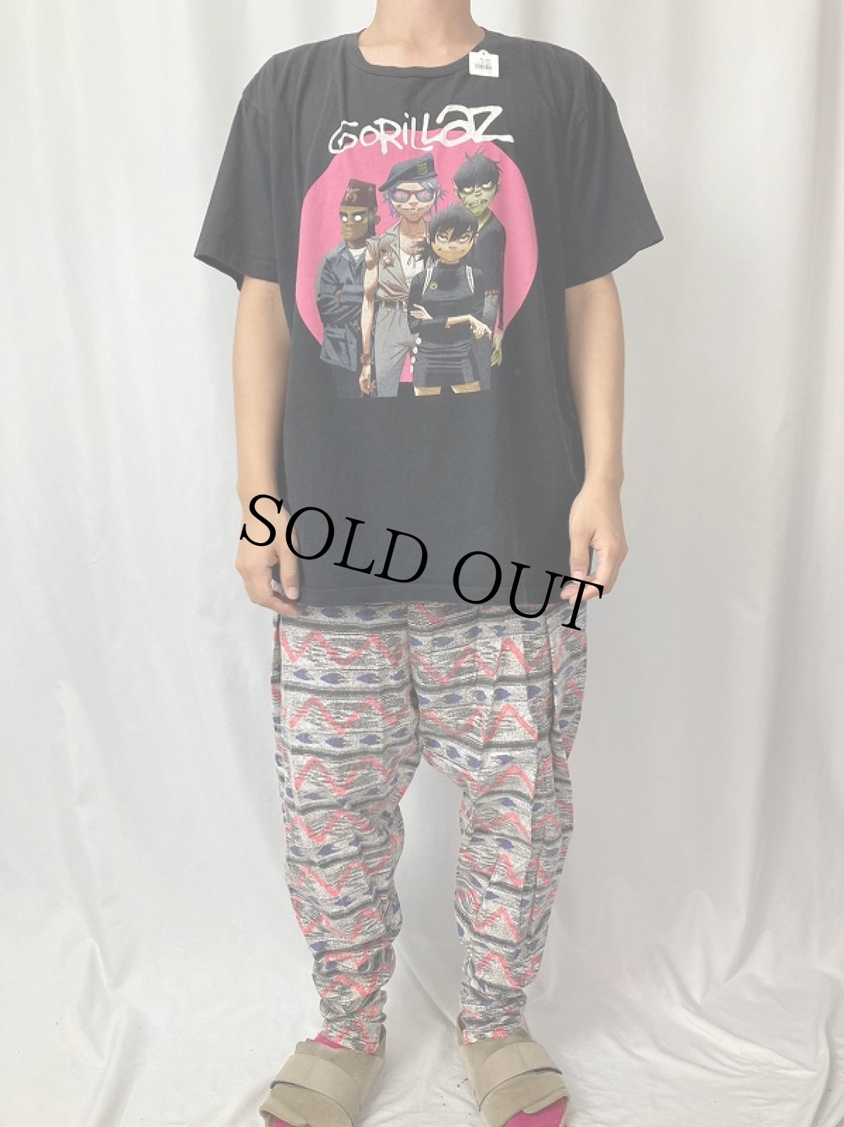 画像2: 2000's GORILLAZ ロックバンドTシャツ BLACK (2)