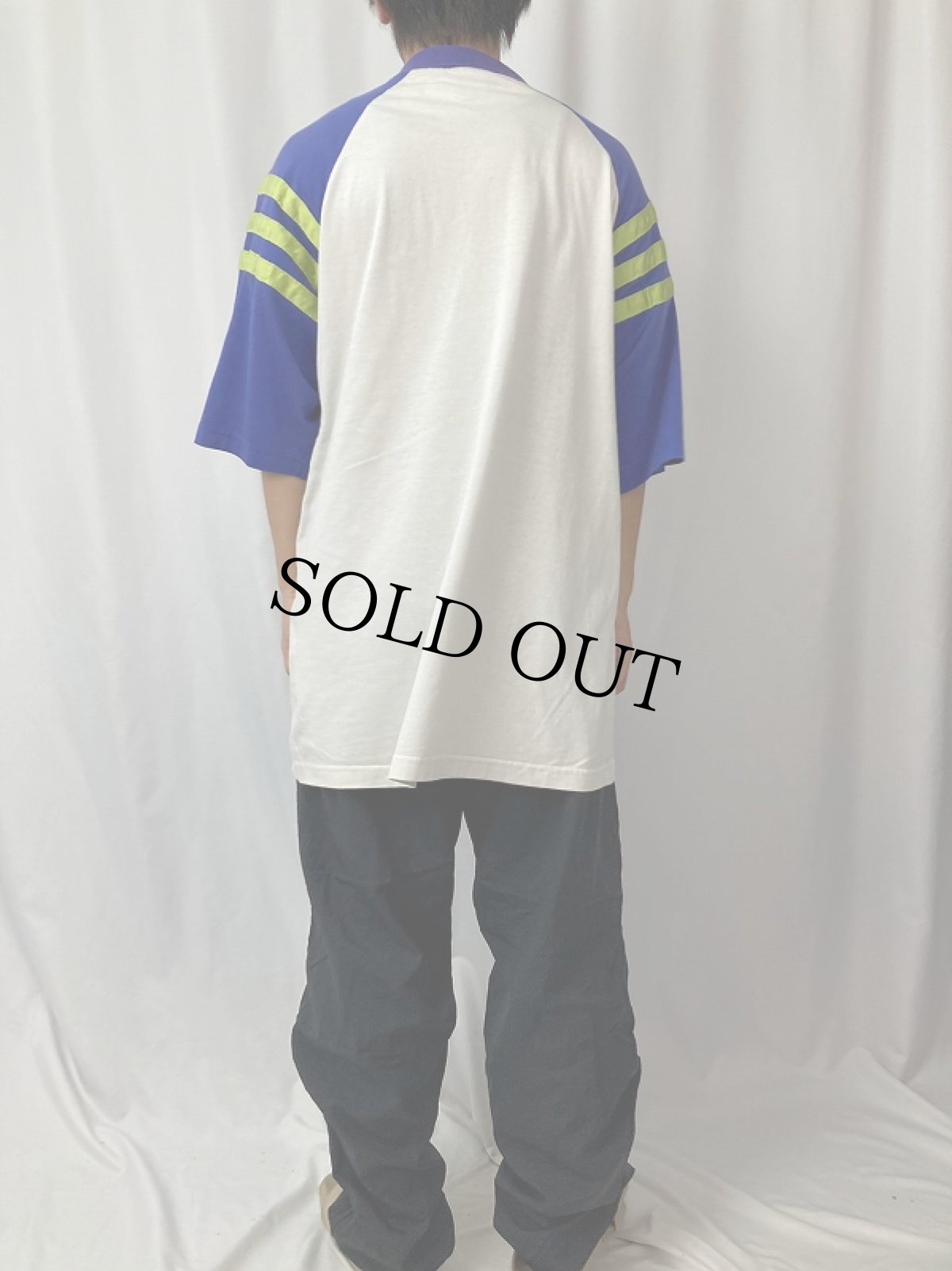 画像4: 80's adidas USA製 ロゴ刺繍プルオーバーシャツ XL (4)