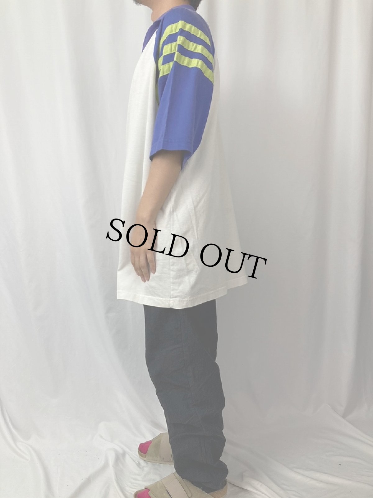 画像3: 80's adidas USA製 ロゴ刺繍プルオーバーシャツ XL (3)