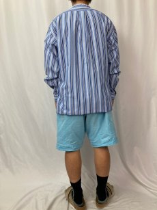 画像4: 【SALE】 POLO Ralph Lauren "POSTBOY" ストライプ柄 TWO-PLYコットンバンドカラーシャツ L (4)