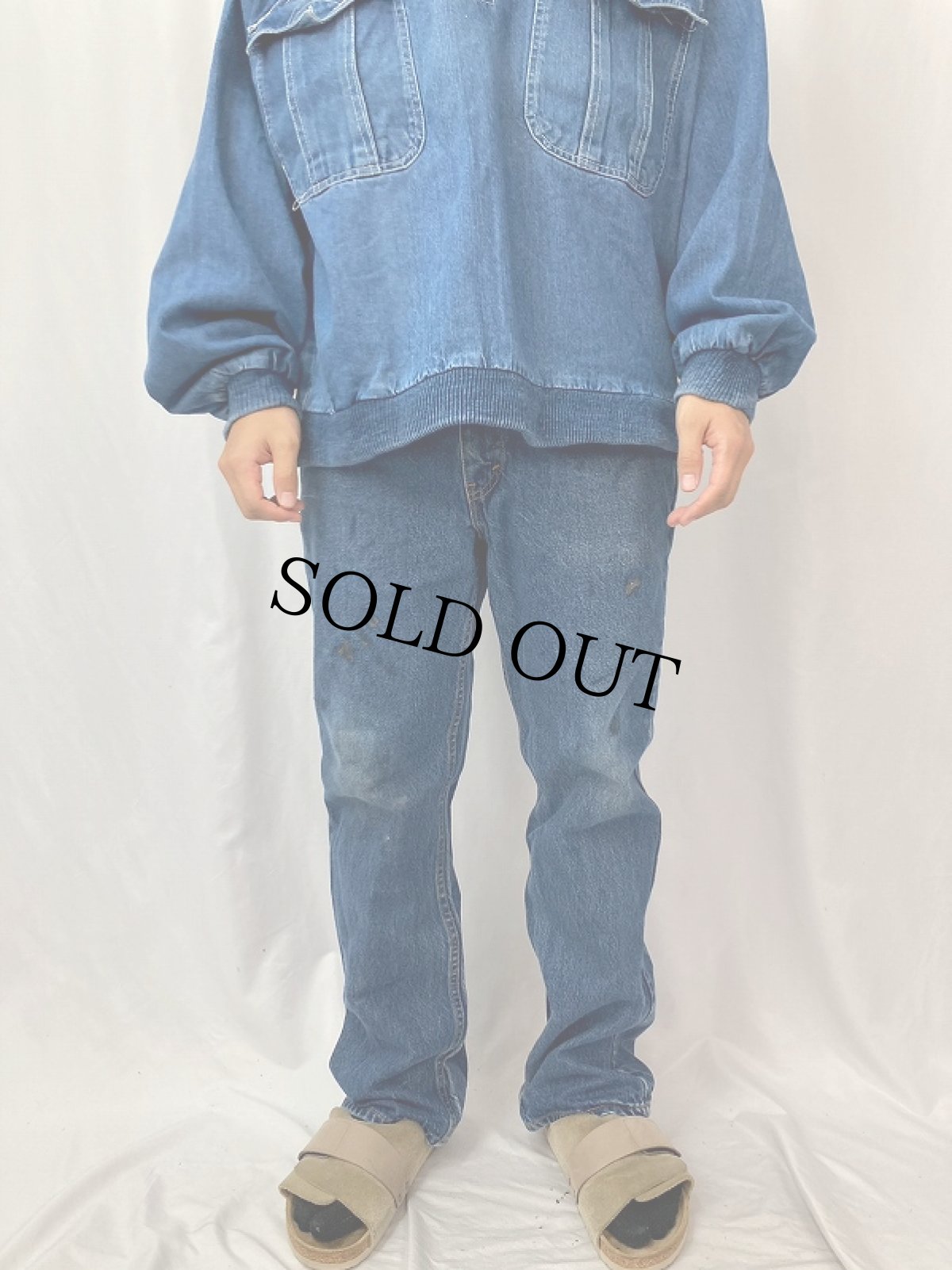 画像2: 90's Levi's 517 USA製 ブーツカットデニムパンツ W31 (2)