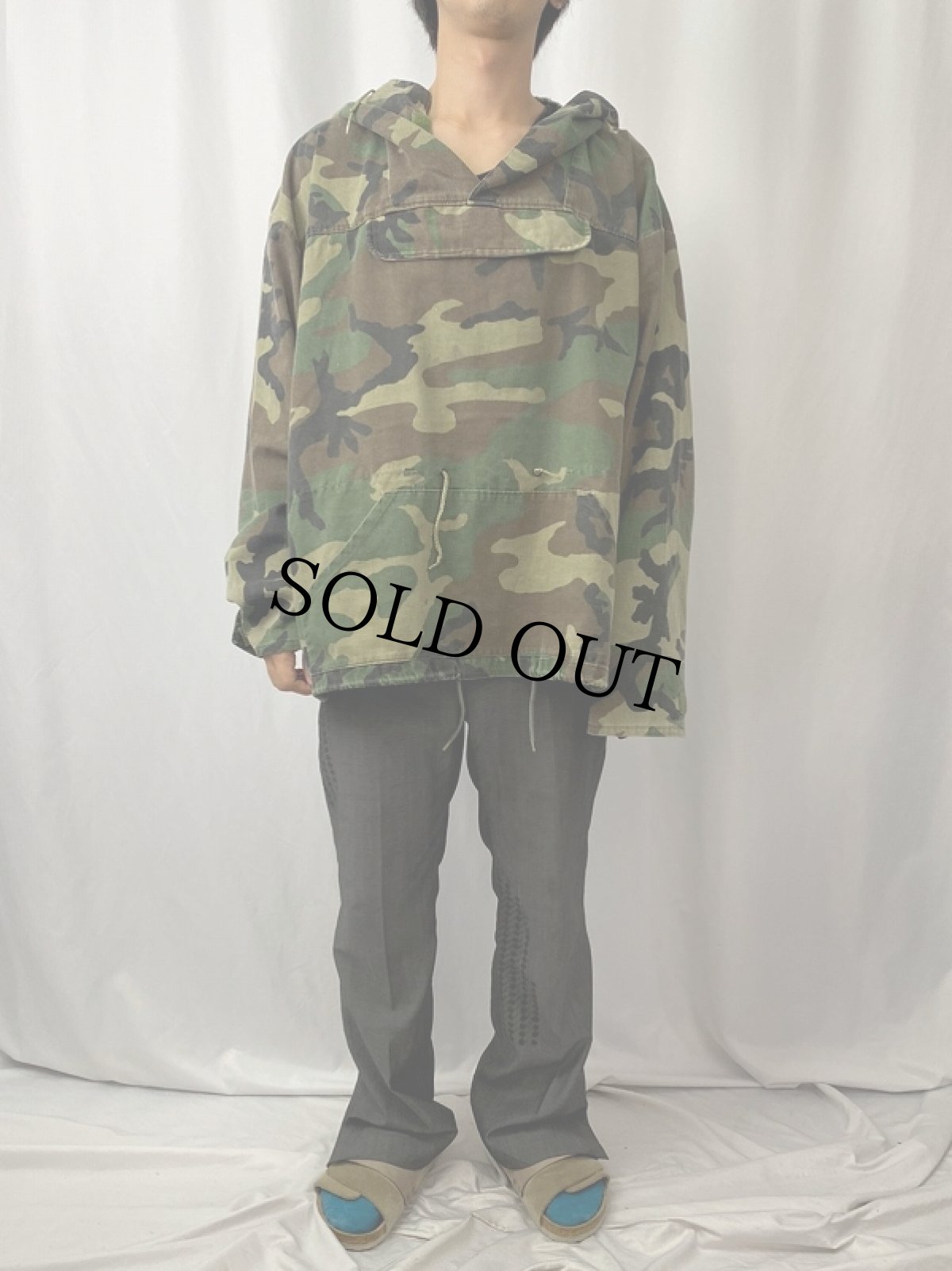 画像2: ウッドランドカモ アノラックパーカー (2)