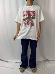 画像2: 90's LORD'S GYM USA製 "Bench Press This!" ジーザスパロディプリントTシャツ XL (2)