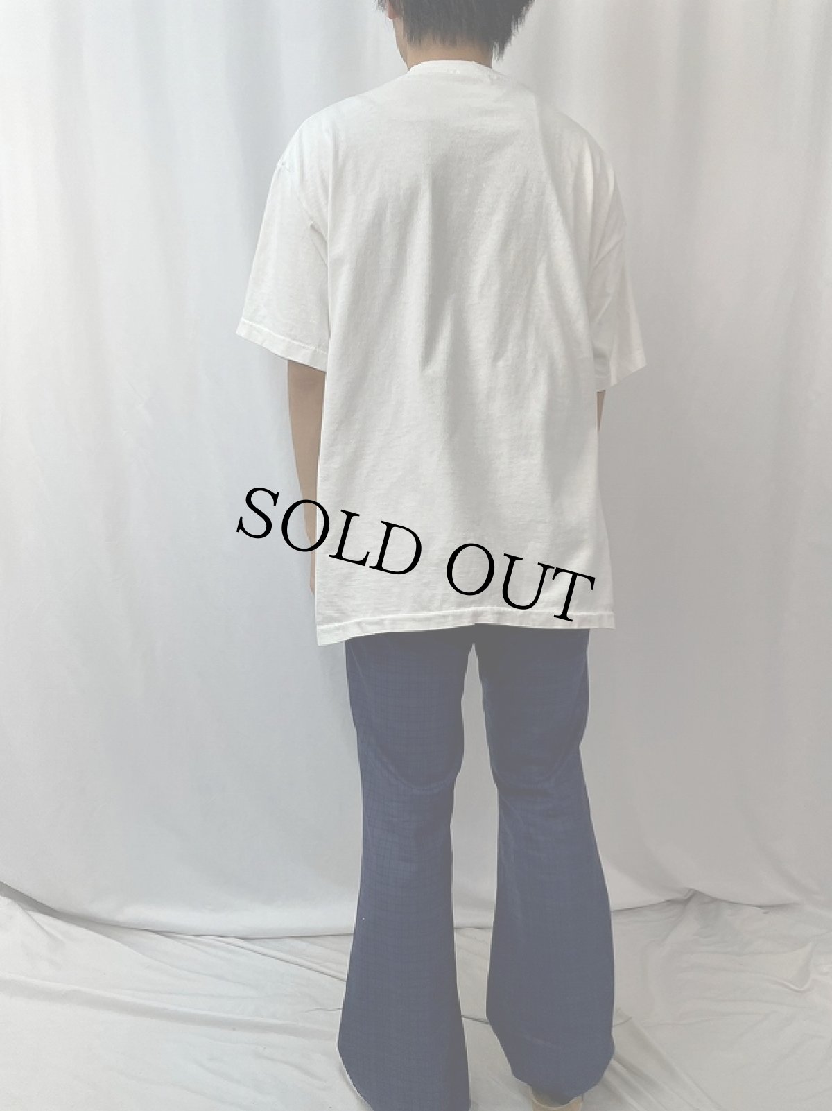 画像4: 90's LORD'S GYM USA製 "Bench Press This!" ジーザスパロディプリントTシャツ XL (4)