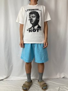 画像2: 90’s Bill Clinton USA製 “I Promise... Not” アメリカ元大統領パロディプリントTシャツ L (2)